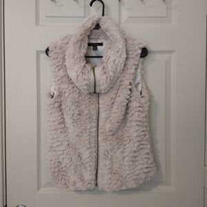 POLYSTER Faux Fur Vest - FEVER